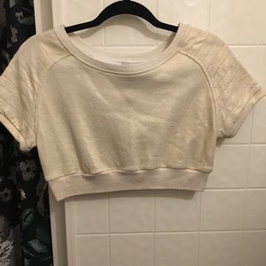 Cropped Short Sleeve Sweatshirt